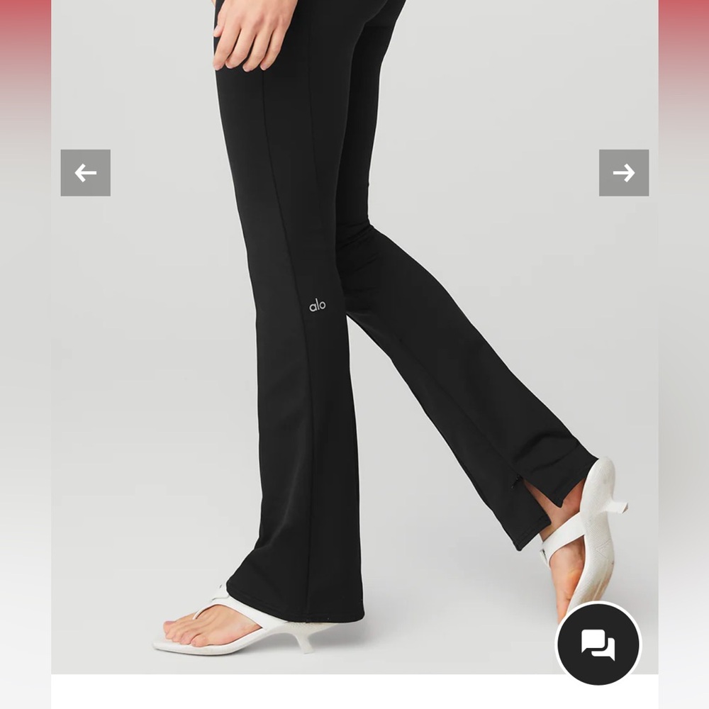 EUC Alo High-Waisted Zip-it Flare Legging Sz M